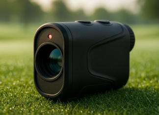Precision Pro NX9 Golf Rangefinder with Slope Switch – 900 Yards Laser Range Finder, Flag Lock Vibration, 6X Magnification, Magnetic Cart Mount, Tournament Legal
