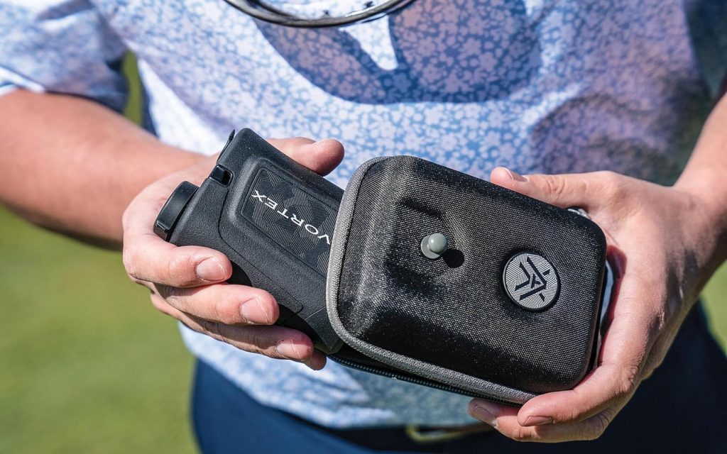 Vortex Optics Anarch Image Stabilized Golf Laser Rangefinder - Tournament Legal, PinSpotter Mode, Slope Mode, Cart Magnet, Waterproof, Shockproof - Unlimited, Unconditional Warranty Vortex Optics Anarch Image Stabilized Golf Laser Rangefinder - Tournament Legal, PinSpotter Mode, Slope Mode, Cart Magnet, Waterproof, Shockproof - Unlimited, Unconditional Warranty
