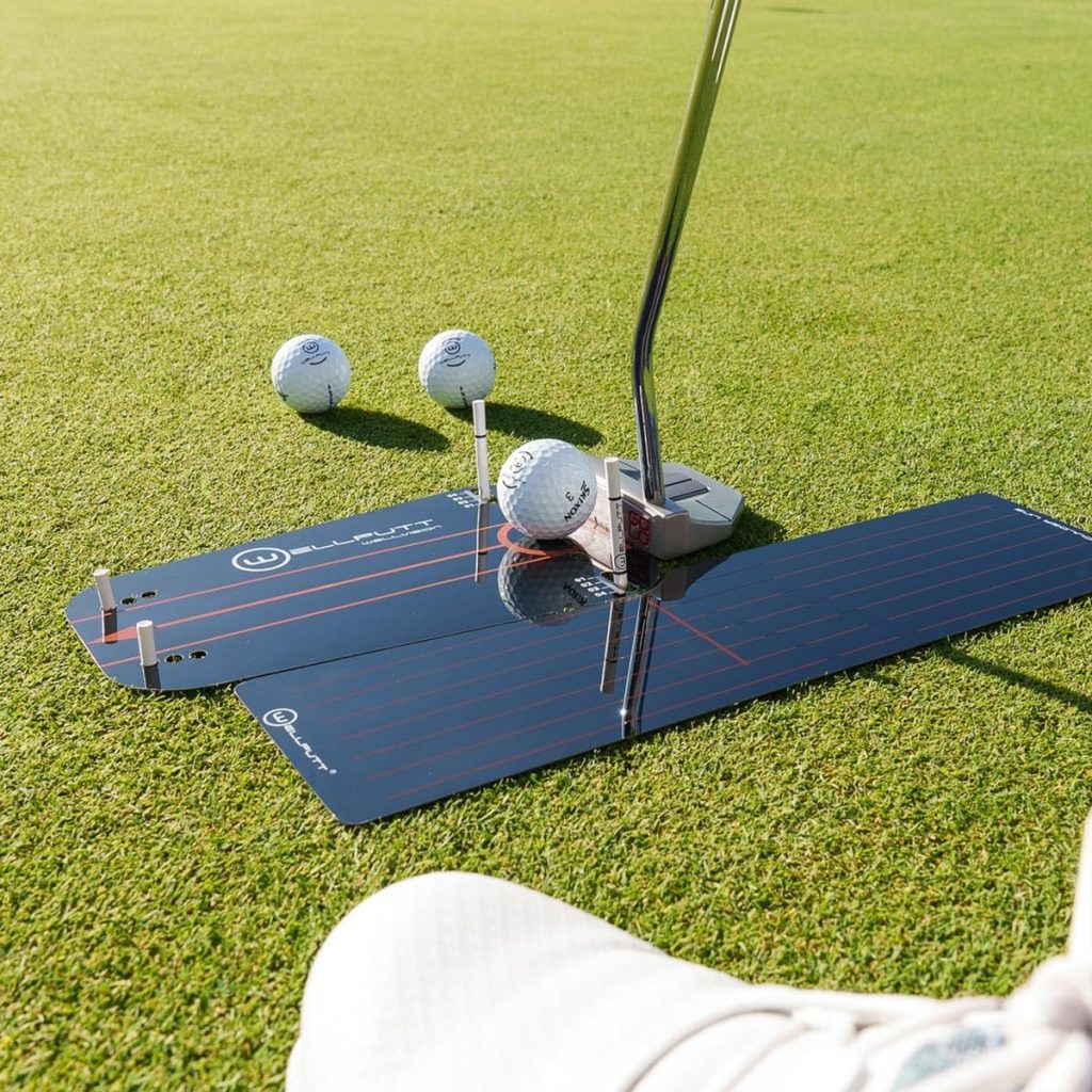 Wellputt - Wellvision Plus Putting Mirror - Ultra Thin Two Pieces Stainless Steel Training Aid Wellputt - Wellvision Plus Putting Mirror - Ultra Thin Two Pieces Stainless Steel Training Aid