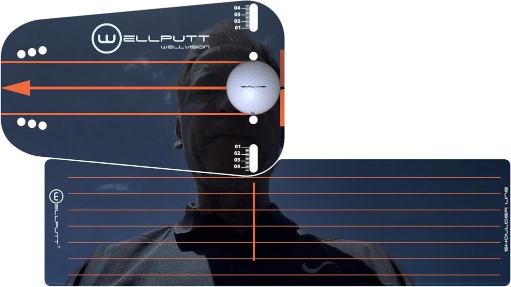 Wellputt - Wellvision Plus Putting Mirror - Ultra Thin Two Pieces Stainless Steel Training Aid Wellputt - Wellvision Plus Putting Mirror - Ultra Thin Two Pieces Stainless Steel Training Aid