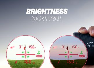 Blue Tees Golf Series 4 ULTRA Golf Rangefinder with Slope Switch, 1200 Yards, OLED Display 6X Magnification Laser Rangefinder, Slope Measurement, Magnetic Strip, Flag Pole Locking with Pulse Vibration