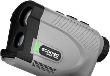 Gogogo Sport Vpro Gen 2 Golf Laser Rangefinder, 1200/2500Y Ranging, Ultra-Clear Optics with 99% Transmission Lens OLED Display, Dual Power Sources,Flaglock/Slope/Magnetic