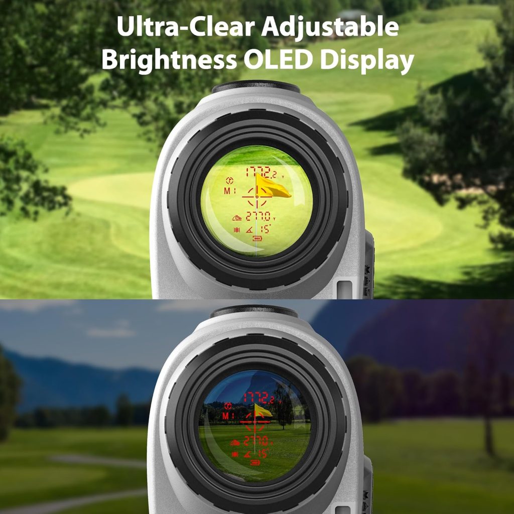 Gogogo Sport Vpro Gen Golf Laser Rangefinder,/2500Y Ranging, Ultra-Clear Optics with 99% Transmission Lens OLED Display, Dual Power Sources,Flaglock/Slope/Magnetic Gogogo Sport Vpro Gen Golf Laser Rangefinder,/2500Y Ranging, Ultra-Clear Optics with 99% Transmission Lens OLED Display, Dual Power Sources,Flaglock/Slope/Magnetic