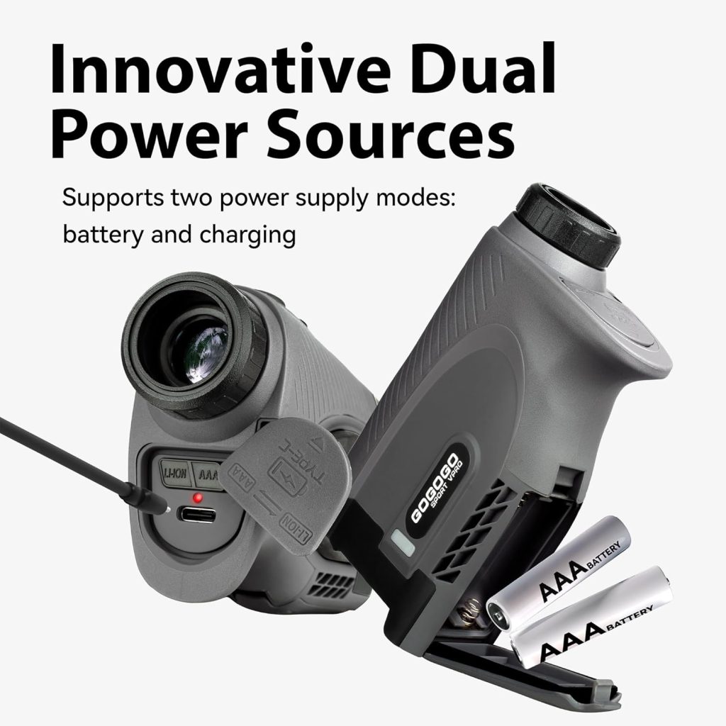 Gogogo Sport Vpro Gen Golf Laser Rangefinder,/2500Y Ranging, Ultra-Clear Optics with 99% Transmission Lens OLED Display, Dual Power Sources,Flaglock/Slope/Magnetic Gogogo Sport Vpro Gen Golf Laser Rangefinder,/2500Y Ranging, Ultra-Clear Optics with 99% Transmission Lens OLED Display, Dual Power Sources,Flaglock/Slope/Magnetic