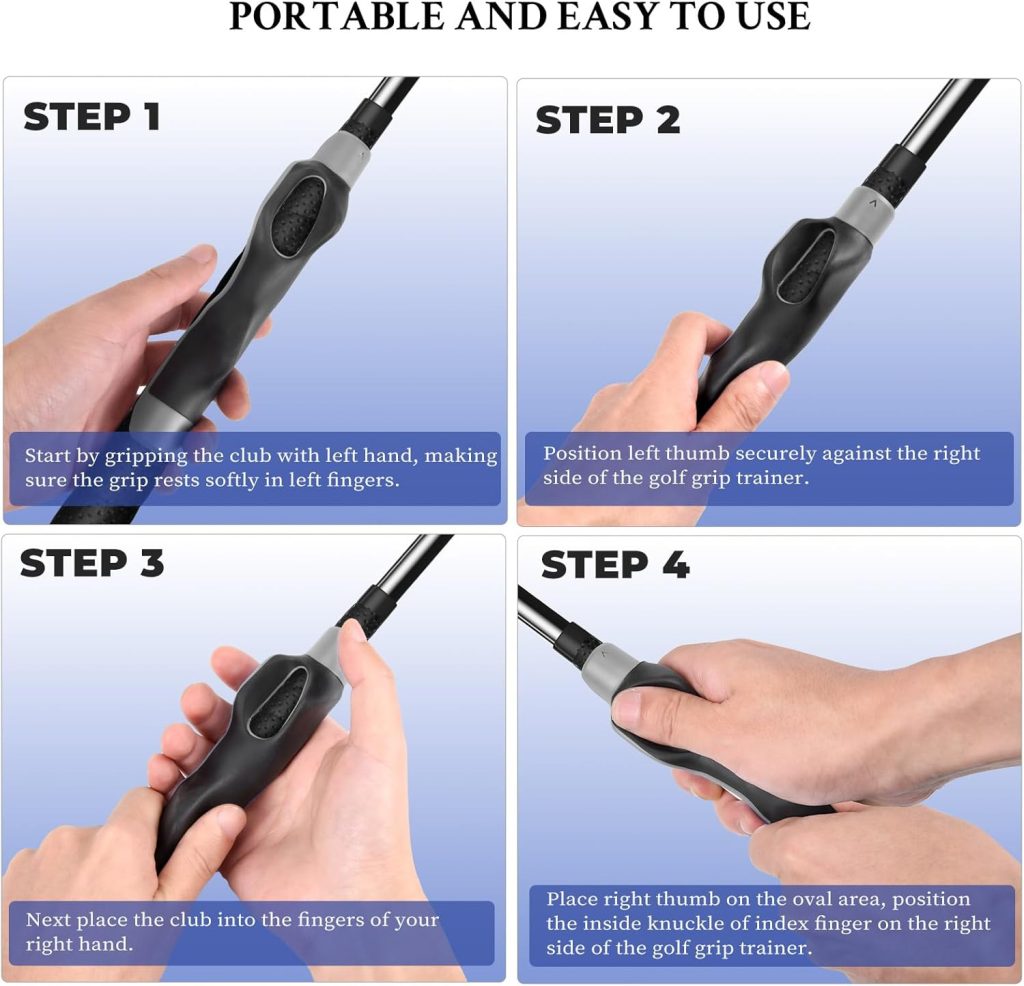 Golf Grip Trainer,Grip Trainer Golf Training Equipment,Golf Grip Trainer Right Hand,Golf Training Aid to Help Train Correct Hand Position,Right Hand Grey Golf Grip Trainer,Grip Trainer Golf Training Equipment,Golf Grip Trainer Right Hand,Golf Training Aid to Help Train Correct Hand Position,Right Hand Grey