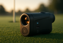 Golf Range Finder 1200 Yards, 7X Magnification, TriMeasure, Rangefinder with Slope On/Off, Flag Lock Vibration, Range Finder Golf Magnetic, USB-C Rechargeable