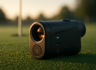 Golf Range Finder 1200 Yards, 7X Magnification, TriMeasure, Rangefinder with Slope On/Off, Flag Lock Vibration, Range Finder Golf Magnetic, USB-C Rechargeable