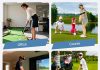 Retractable Golf Swing Trainer, Grip Trainer with Arm Band for Right-Handed Golfers -Portable Golf Training Aid with Click Feedback for Indoor/Outdoor Practice – Ideal for Beginners
