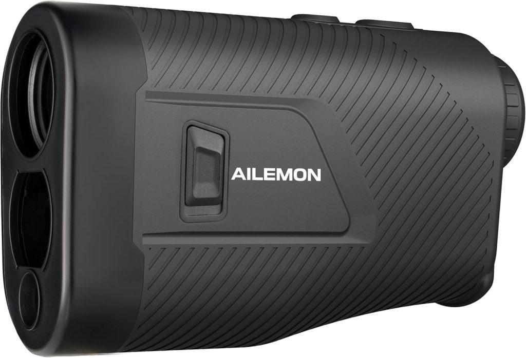 AILEMON Golf Rangefinder with Slope Switch, Flag Pole Locking with Pulse Vibration, 6X Magnification Laser Range Finder Golfing Hunting, Yards Rangefinders with Magnet Stripe AILEMON Golf Rangefinder with Slope Switch, Flag Pole Locking with Pulse Vibration, 6X Magnification Laser Range Finder Golfing Hunting, Yards Rangefinders with Magnet Stripe
