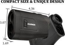 AILEMON Golf Rangefinder with Slope Switch, Flag Pole Locking with Pulse Vibration, 6X Magnification Laser Range Finder Golfing & Hunting, 900 Yards Rangefinders with Magnet Stripe