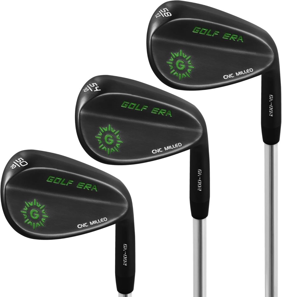 Golf Era Premium Golf Wedge - Golf Wedge Set or Individual Wedge/52/54/56/58/60 - CNC Milled Face for More Spin - Great Escape Sand Wedge Lob Wedge Gap Wedge Golf Era Premium Golf Wedge - Golf Wedge Set or Individual Wedge/52/54/56/58/60 - CNC Milled Face for More Spin - Great Escape Sand Wedge Lob Wedge Gap Wedge