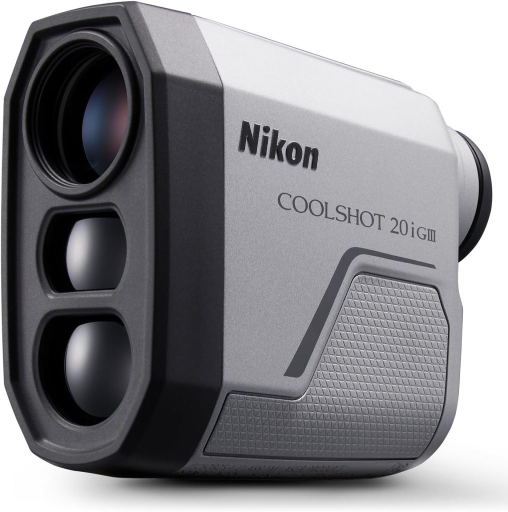 Nikon COOLSHOT Golf Laser Rangefinder - 20i GIII/20 GIII | 6x20 Optics, 800-Yard Range, Rainproof Design, Lightweight, Compact Rangefinder with Slope Compensation, Locked On Quake Nikon COOLSHOT Golf Laser Rangefinder - 20i GIII/20 GIII | 6x20 Optics, 800-Yard Range, Rainproof Design, Lightweight, Compact Rangefinder with Slope Compensation, Locked On Quake