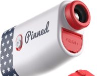 Pinned Prism Slope Golf Rangefinder – Golf Distance Rangefinder with Slope – USB Rechargeable, Pinned Locked Vibration Laser Range Finder – Range Finder Accessories & Gift for Men and Women