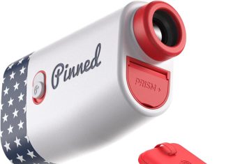 Pinned Prism Slope Golf Rangefinder – Golf Distance Rangefinder with Slope – USB Rechargeable, Pinned Locked Vibration Laser Range Finder – Range Finder Accessories & Gift for Men and Women