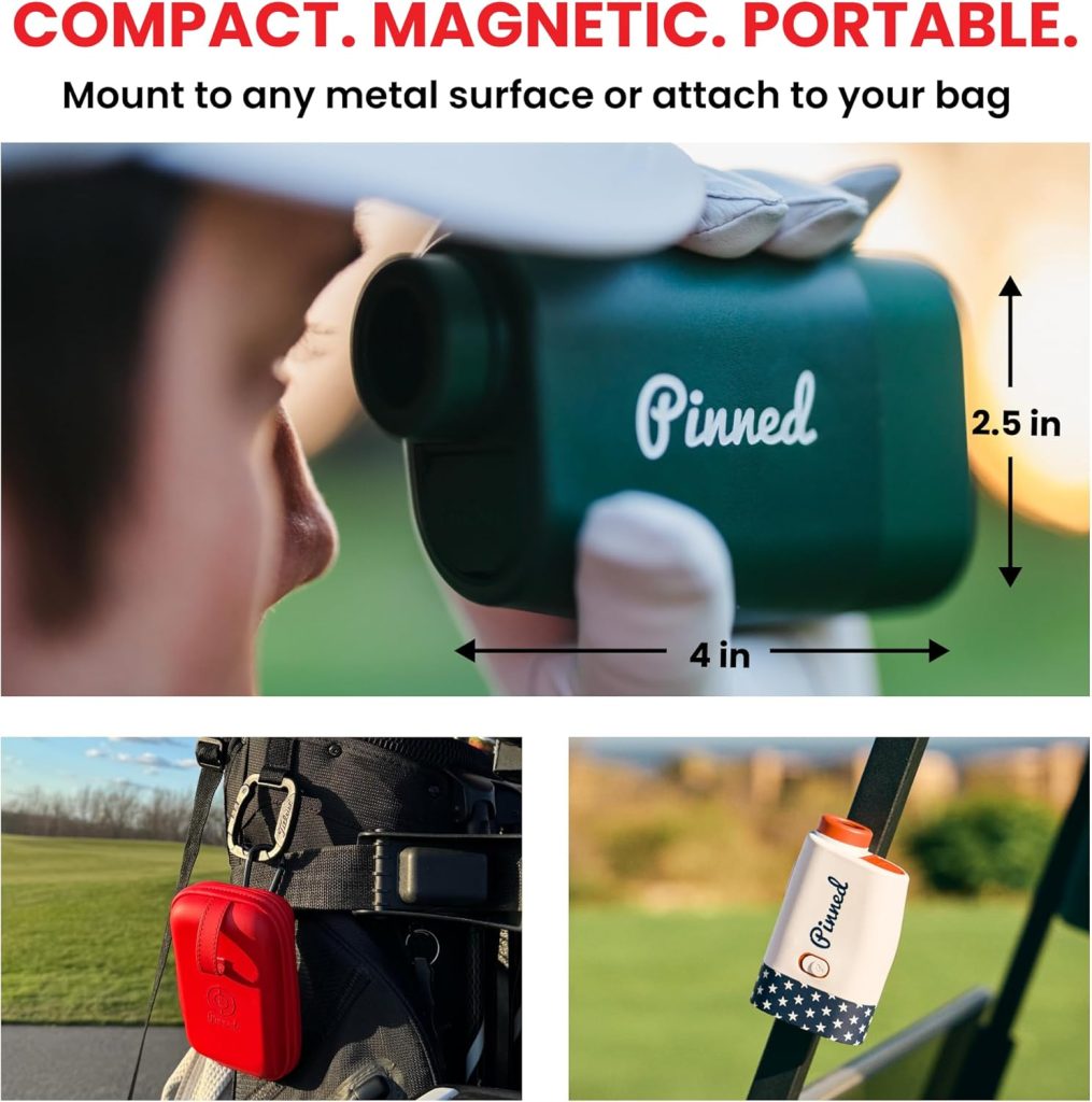 Pinned Prism Slope Golf Rangefinder - Golf Distance Rangefinder with Slope - USB Rechargeable, Pinned Locked Vibration Laser Range Finder - Range Finder Accessories Gift for Men and Women Pinned Prism Slope Golf Rangefinder - Golf Distance Rangefinder with Slope - USB Rechargeable, Pinned Locked Vibration Laser Range Finder - Range Finder Accessories Gift for Men and Women