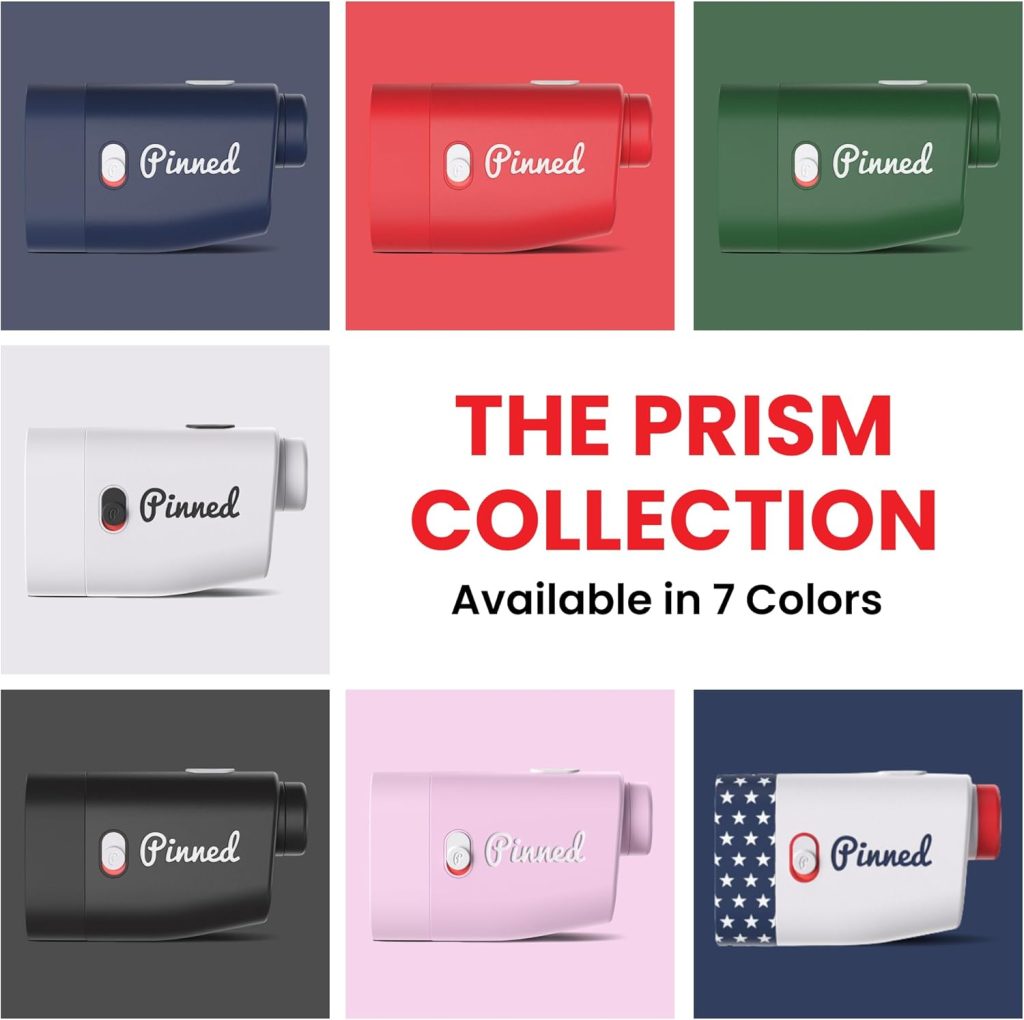 Pinned Prism Slope Golf Rangefinder - Golf Distance Rangefinder with Slope - USB Rechargeable, Pinned Locked Vibration Laser Range Finder - Range Finder Accessories Gift for Men and Women Pinned Prism Slope Golf Rangefinder - Golf Distance Rangefinder with Slope - USB Rechargeable, Pinned Locked Vibration Laser Range Finder - Range Finder Accessories Gift for Men and Women