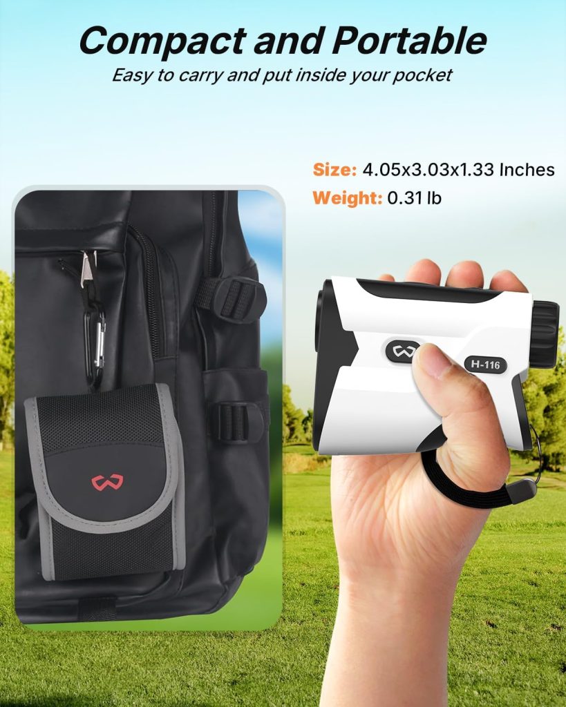 WOSPORTS Golf Rangefinder with Slope -/1500 Yards Range Finder Golf with Magnetic Strap, Flag Pole Locking Vibration, 6X Magnification WOSPORTS Golf Rangefinder with Slope -/1500 Yards Range Finder Golf with Magnetic Strap, Flag Pole Locking Vibration, 6X Magnification
