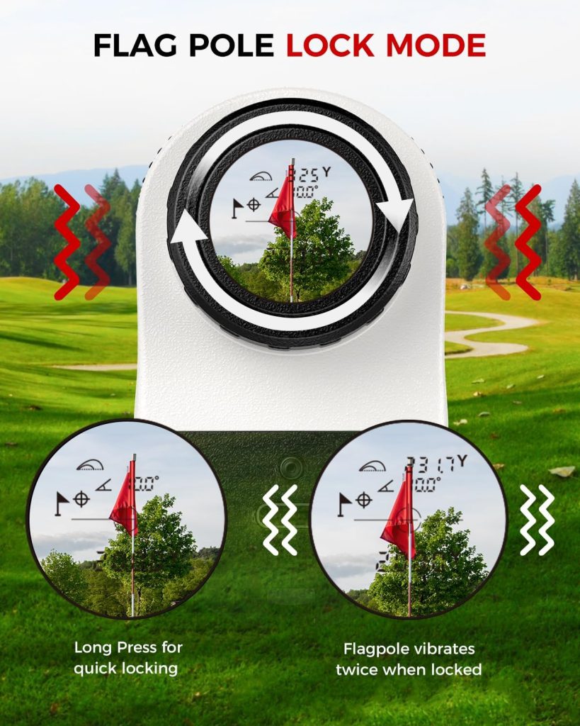 Range Finders Golf,1200 Yards Laser Golf Rangefinder with Slope,7X Magnification,IP54 Waterproof,Rechargeable Battery Magnetic Strip Laser Rangefinders,Golf Pin Flag Pole Lock(Pearl White Range Finders Golf,1200 Yards Laser Golf Rangefinder with Slope,7X Magnification,IP54 Waterproof,Rechargeable Battery Magnetic Strip Laser Rangefinders,Golf Pin Flag Pole Lock(Pearl White